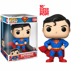 La figura Funko Pop Superman Exclusive 25 cm. destaca por sus numerosos detalles que capturan la esencia del icónico superhéroe.