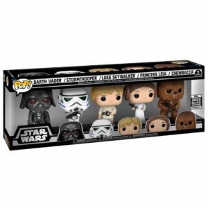 La colección de Funko Pop Star Wars Classics Exclusive incluye cinco figuras que representan a personajes icónicos de la trilogía original.