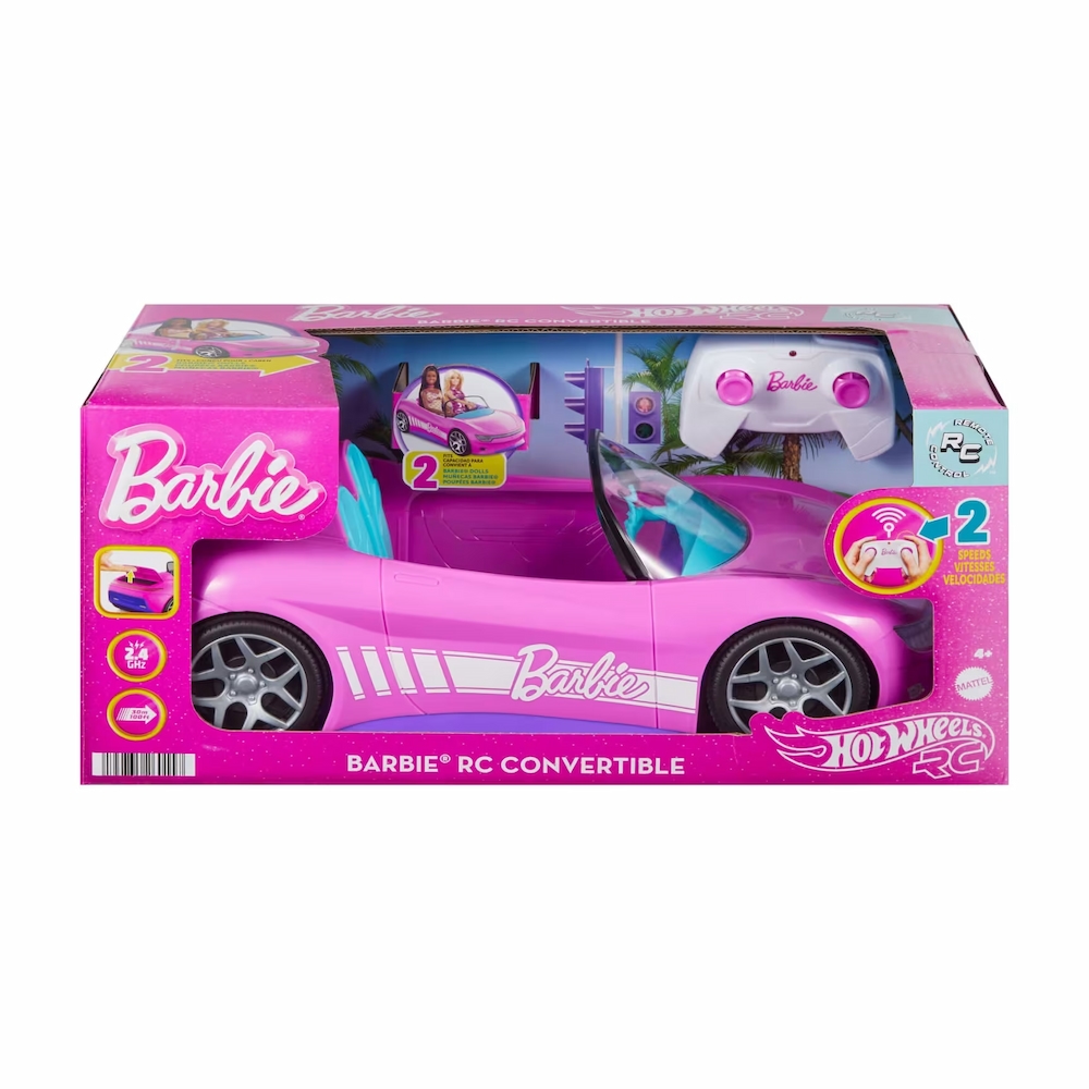 El coche teledirigido Barbie Hot Wheels fusiona diversión y estilo, capturando la atención de los amantes de los juguetes de todas las edades.