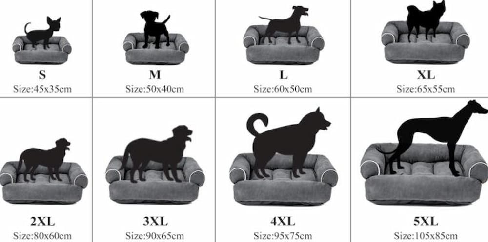Cama sofá perro diseñada para el bienestar de tu mascota. Superficie suave, mullida, agradable al tacto y disponible en una amplia gama de colores y tamaños.